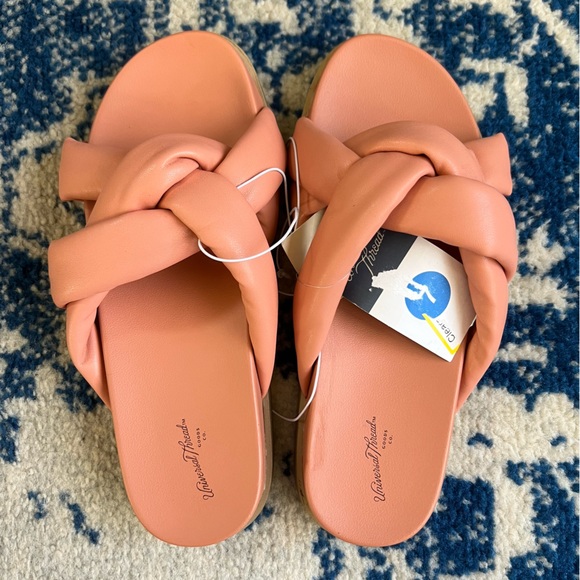 Women's Cosette Padded Slide Sandals - Universal Thread™ Coral 7 - Picture 6 of 7